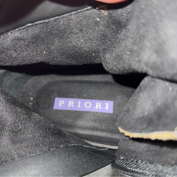 NEW Priori Green Suede Leather Lace Up Zip Boots Size 6 - Picture 5 of 8